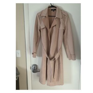 Suede Trench Coat